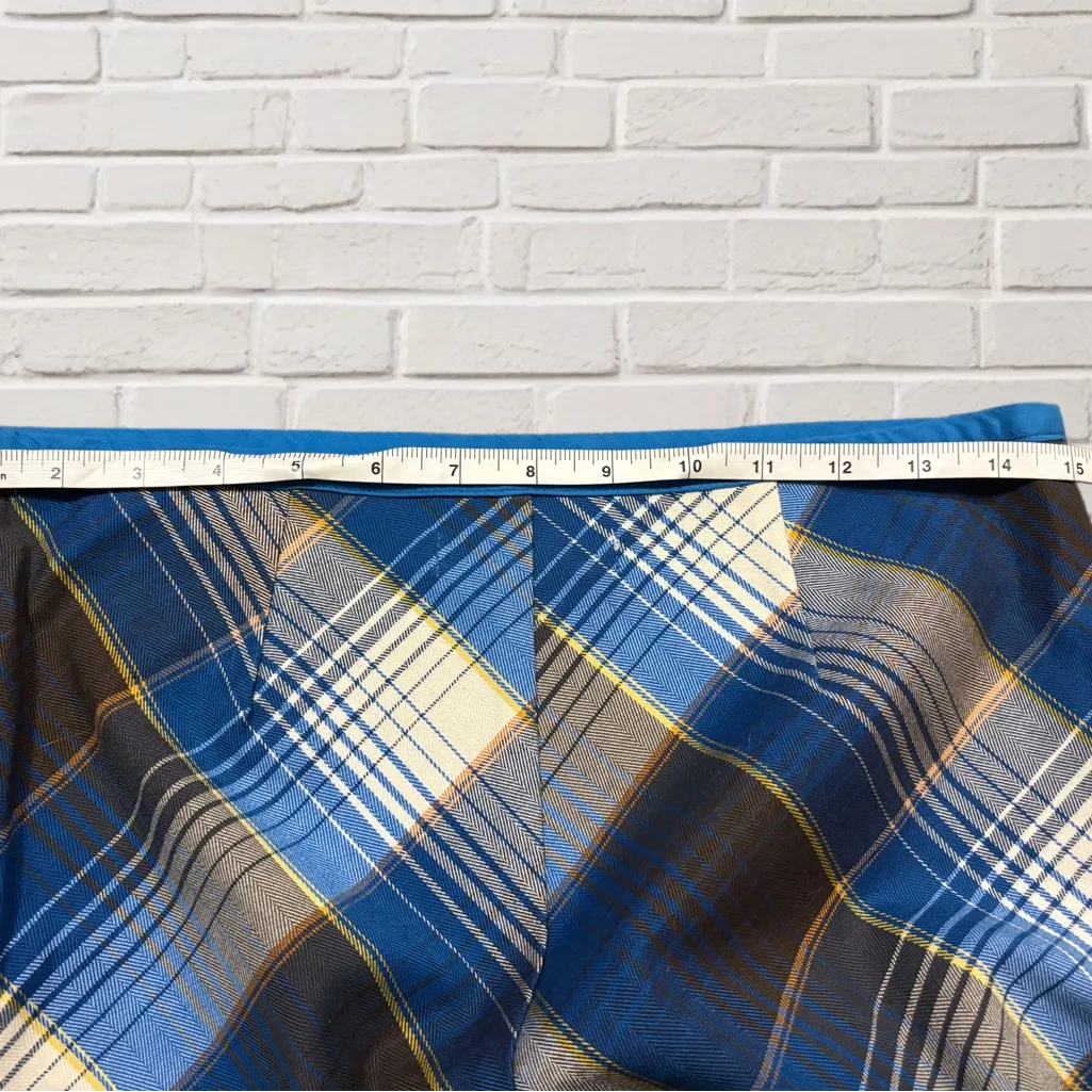 Urban Outfitters Janelle Plaid Midi Skirt Grunge Preppy Academia Slit Size S - Image 7