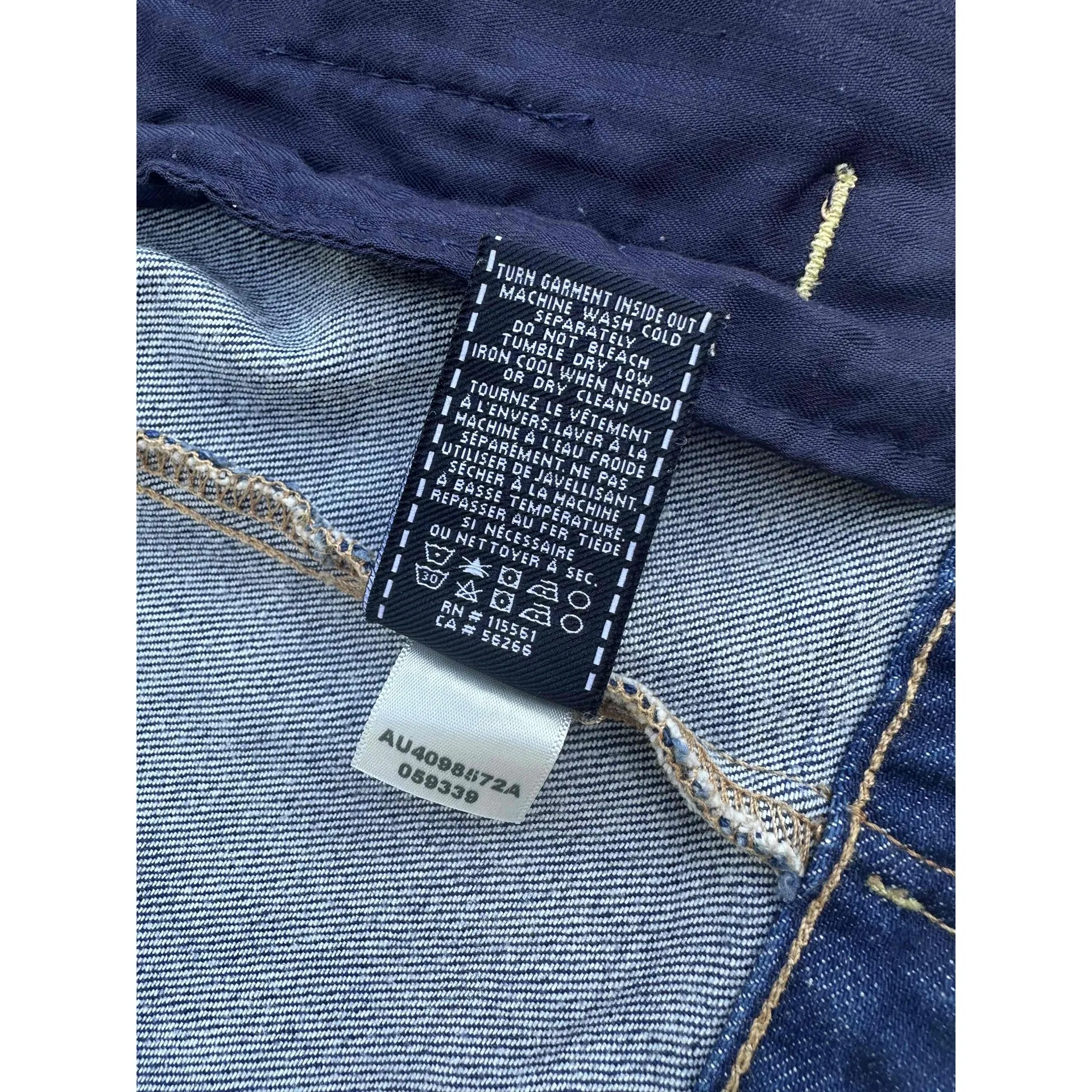 7 For All Mankind  Classic Jean Jacket Button Front Pockets Medium Blue Womens Si - Image 11