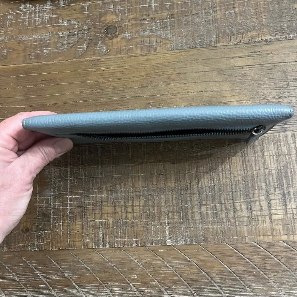 Lavemi RFID Blocking Ultra Slim Real Leather Credit Card Holder Clutch Wallet Blue - Image 6