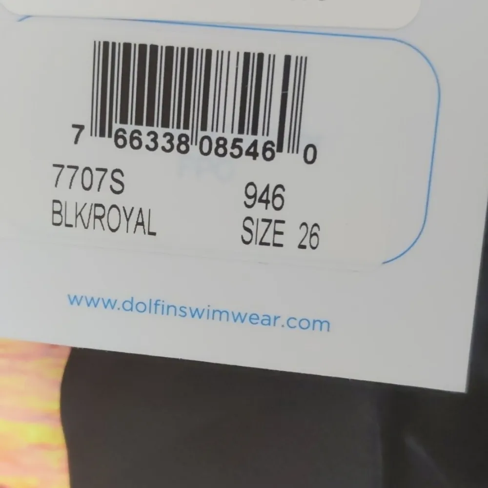 Dolfin athletic swimsuit black royal size 26 - Image 5