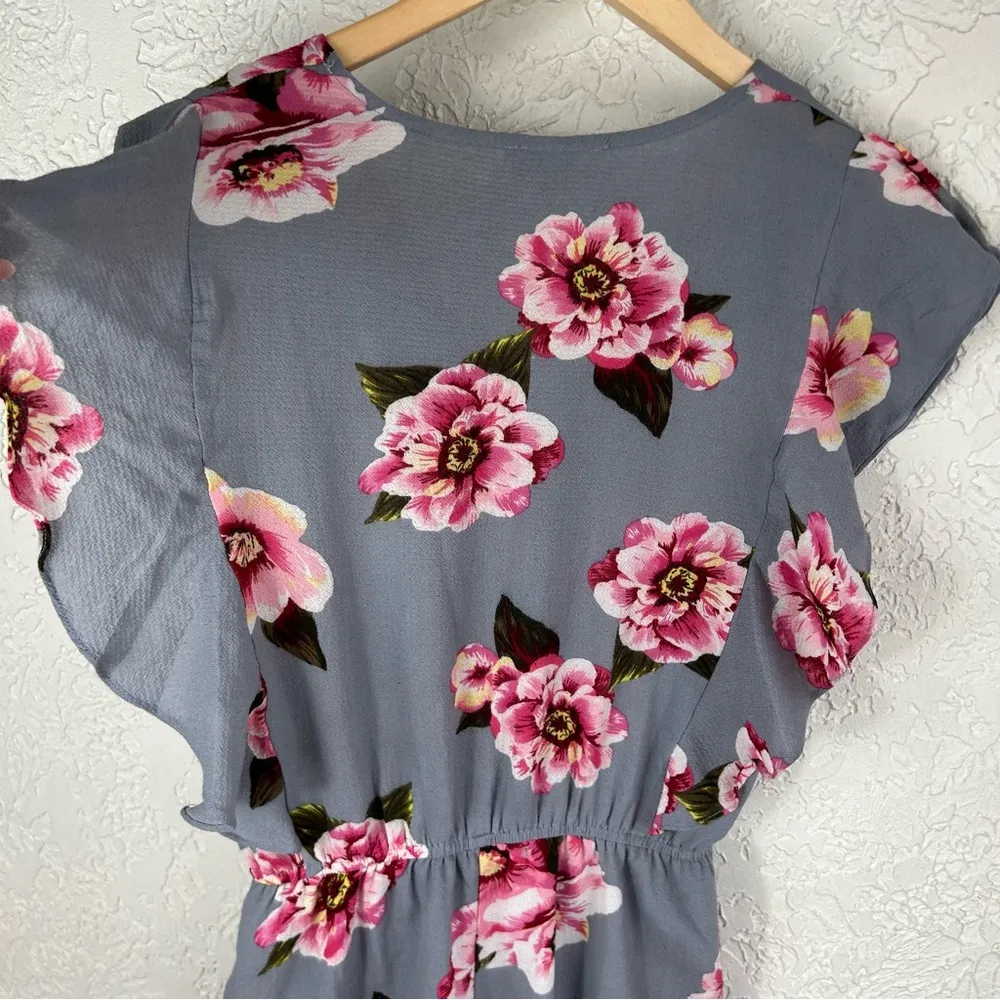 UMGEE | Floral Ruffle Short Sleeve Romper Size S - Image 5