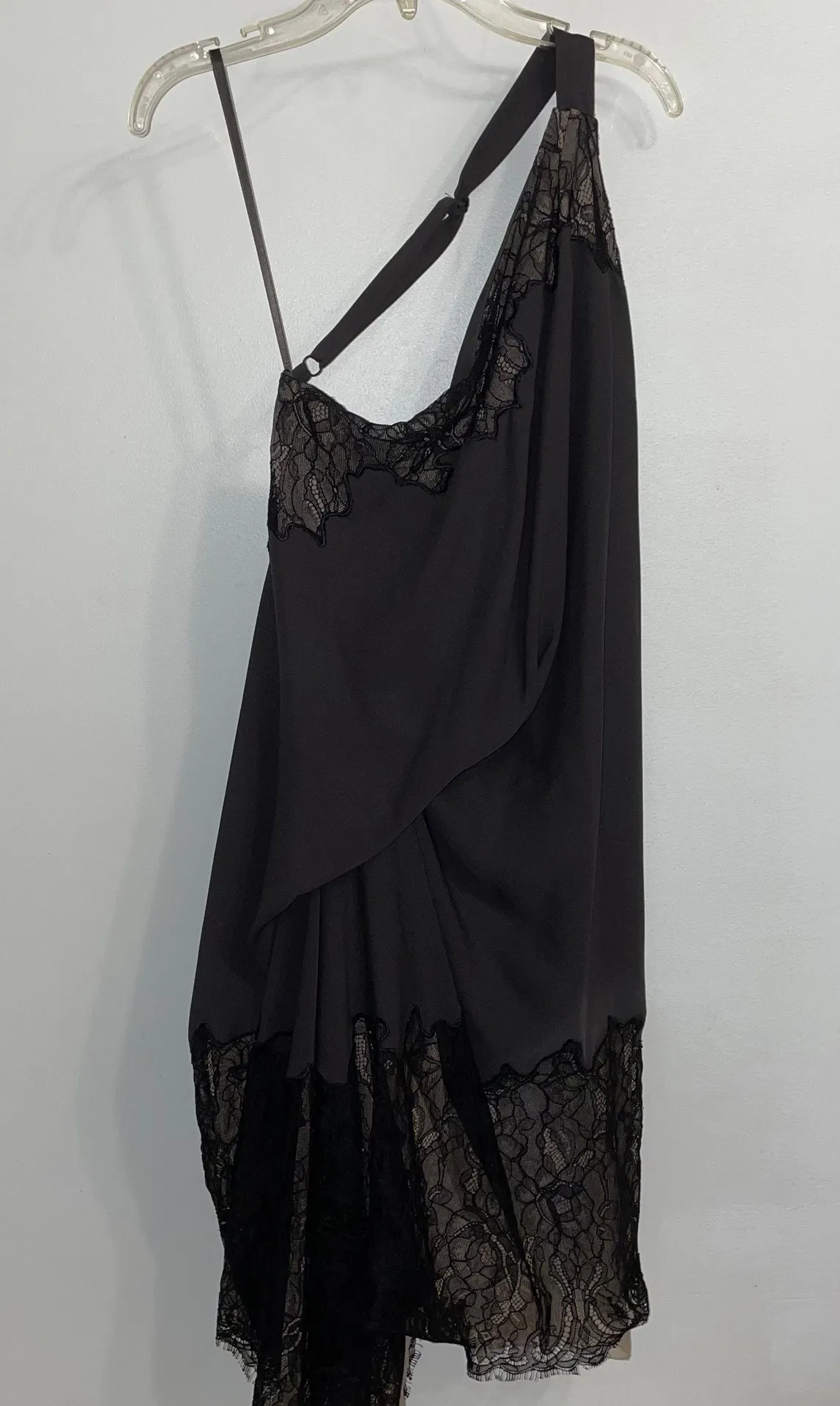 NWT BCBGMAXAZARIA Runway One Shoulder Lace Dress 2 - Image 3