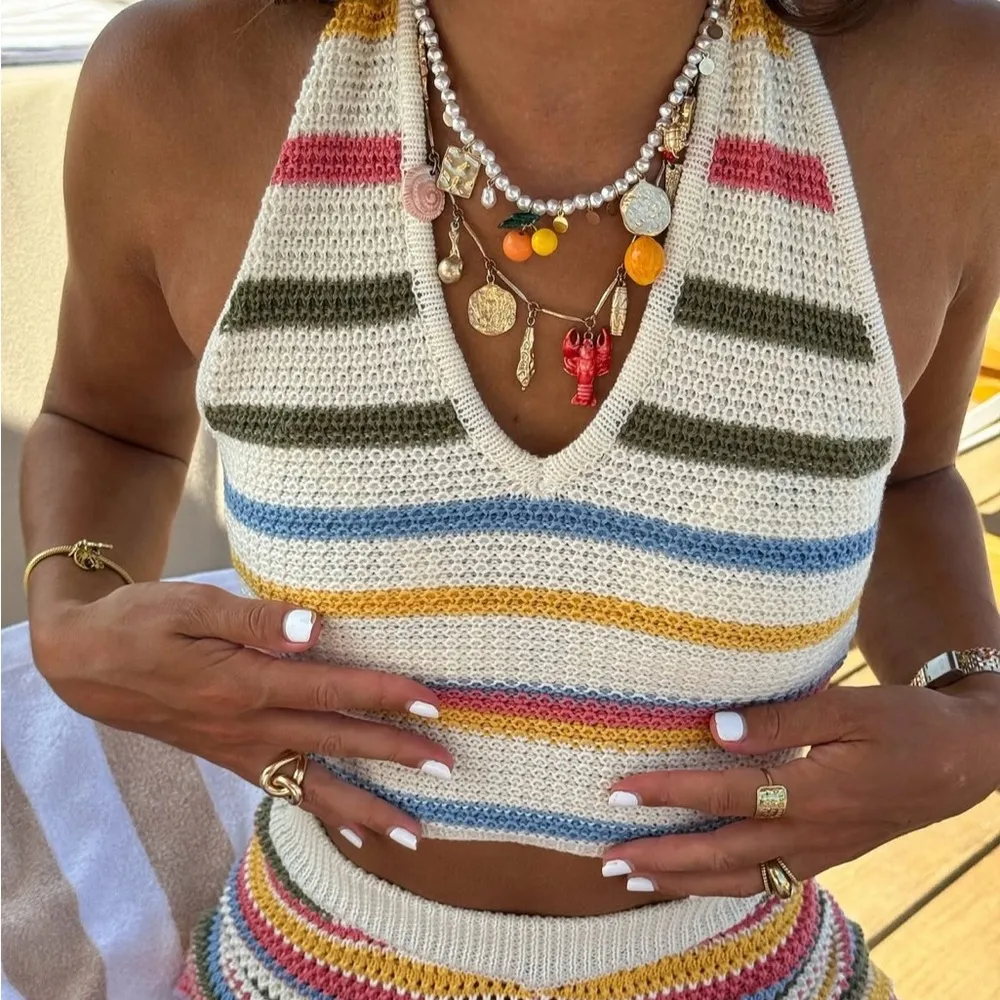 ZARA Crochet Halter Top - Image 3