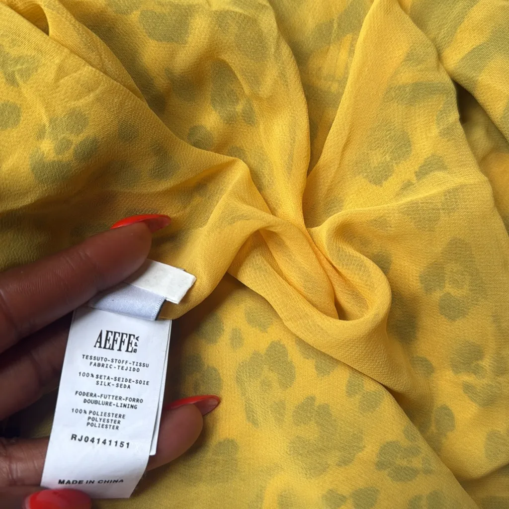 Moschino silk Yellow Animal-Print One-Shoulder Maxi Dress 10 - Image 14