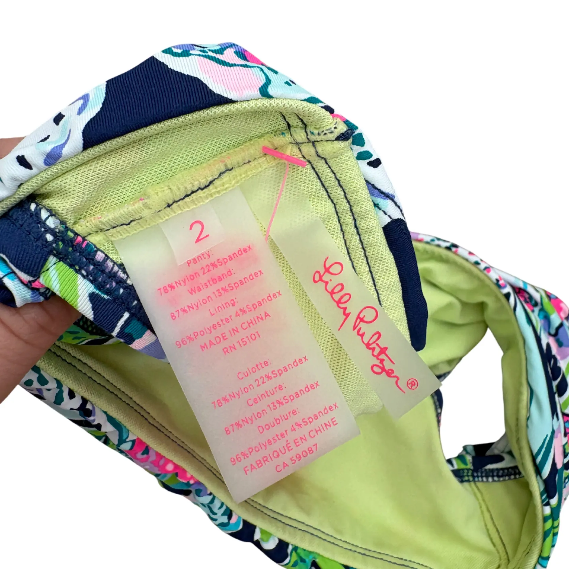 NWT Lilly Pulitzer Lagoon Sarong Hipster Bikini Bottom in Deep Sea Navy - Image 5