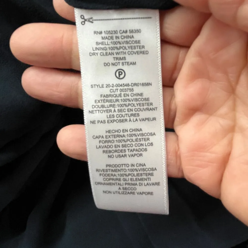 Equipment Femme Women's Navy Eclipse Sleeveless Faun Twisted Front Dress 0 NWT - Image 6