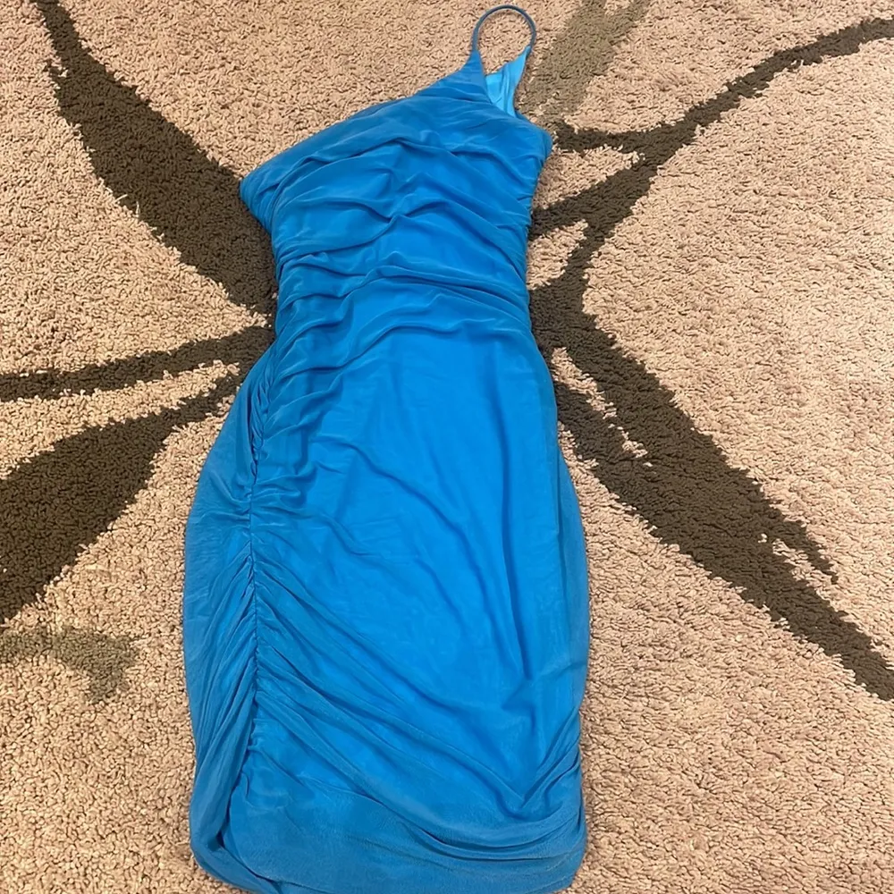 Jocasta Mini Dress Turquoise - Image 5