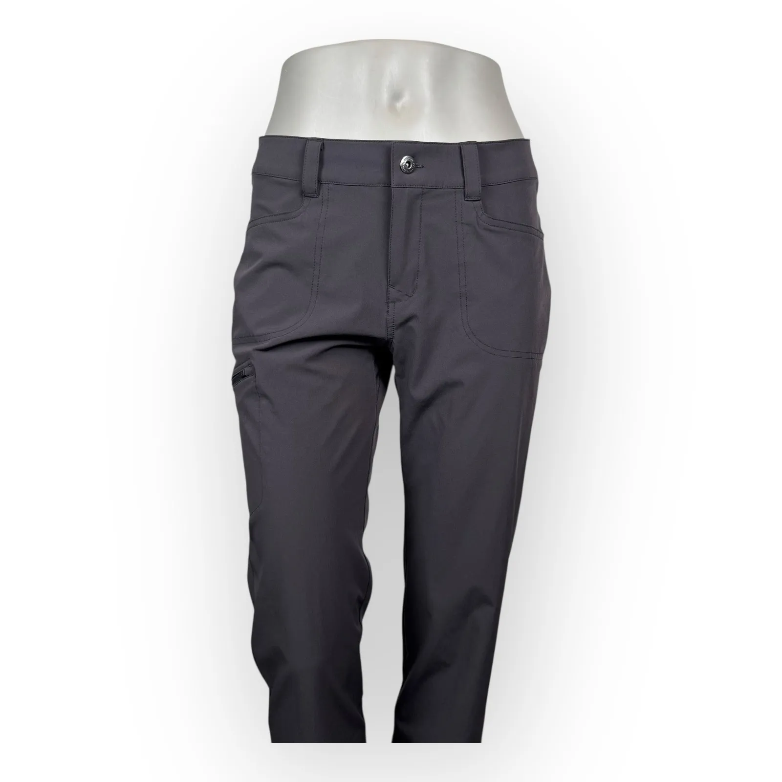 EMS Women's Straight Leg Mid-Rise Gray Athletic Pants Hiking Size 4 Short - Image 3