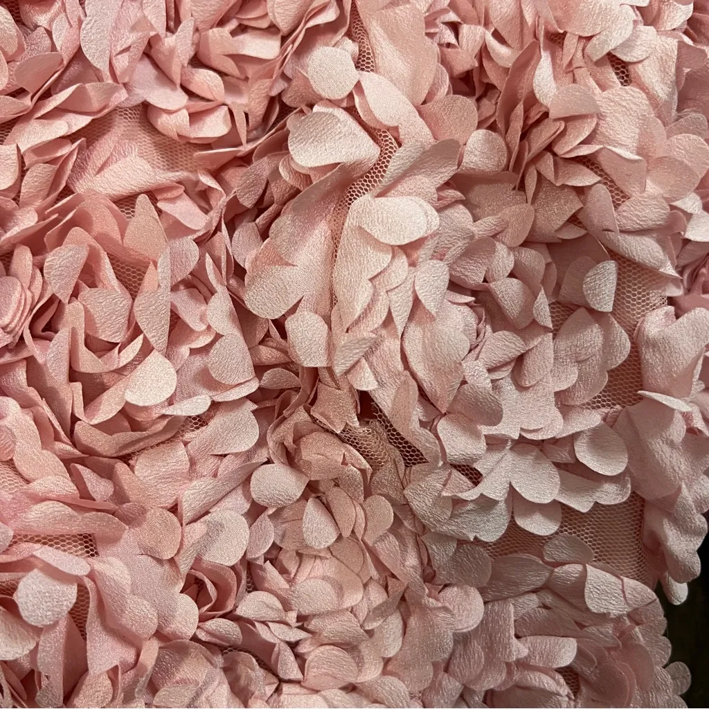 ASOS Edition Pink Floral Organza Two Piece Set Maxi Skirt & Puff Sleeve Top 4 - Image 11