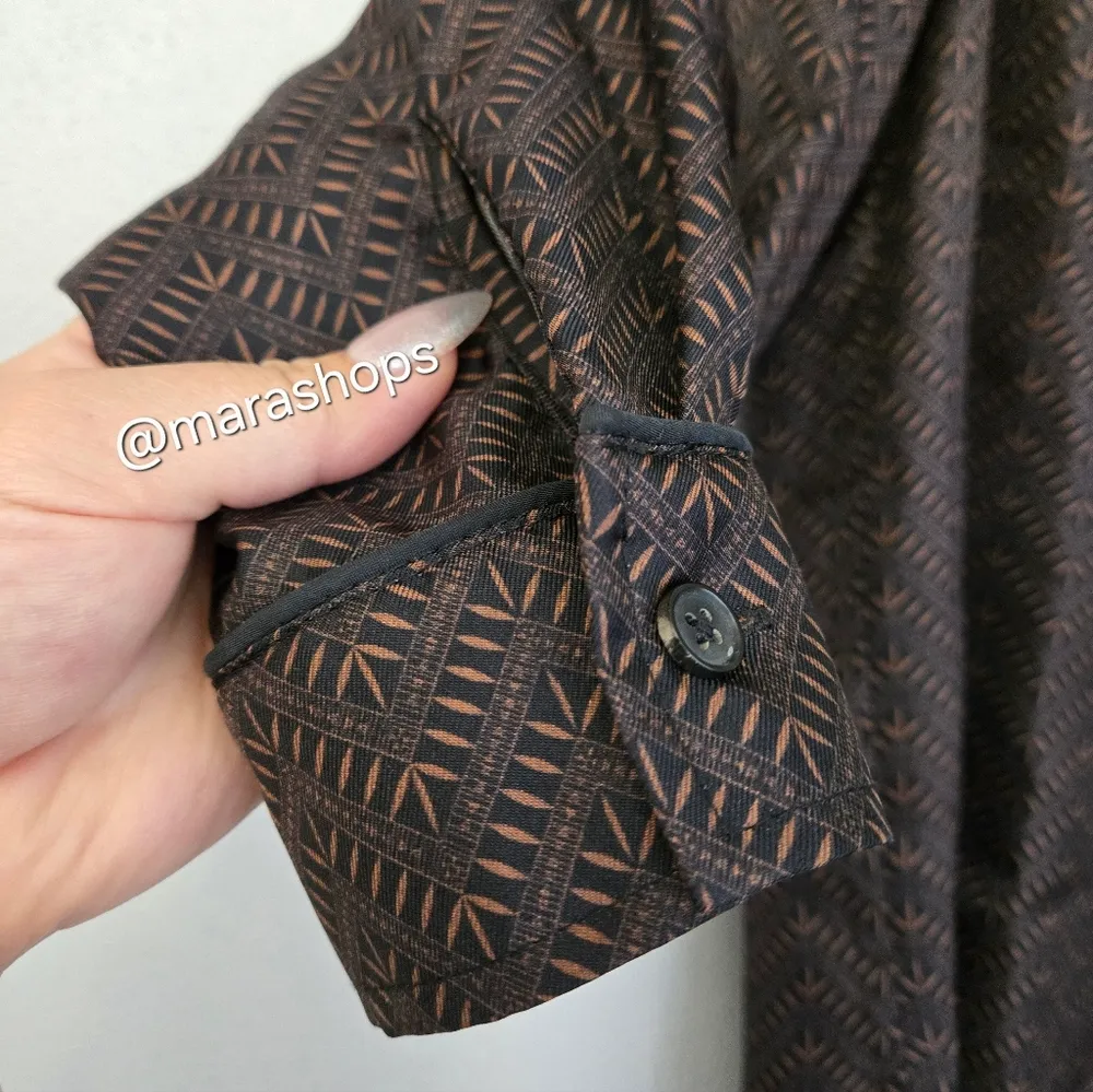 Billy Reid Silk Button Down Blouse Top - Image 5