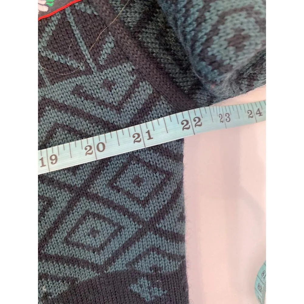 Obermeyer Vintage Chloe Floral Embroidered Fair Isle Winter Ski Sweater EUC Sz S - Image 12