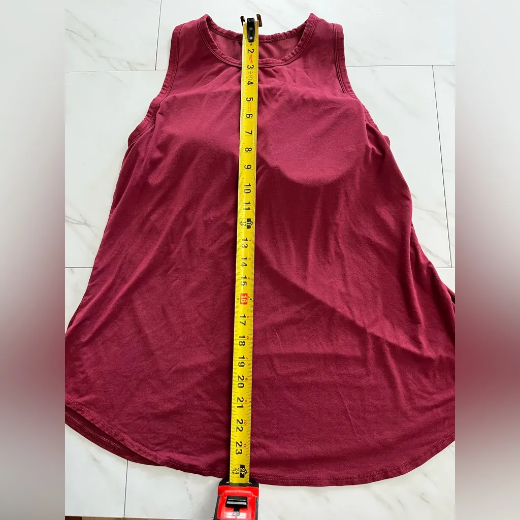 Shebird Racerback Bra Tank with built in support size 4 medium Red - Image 7