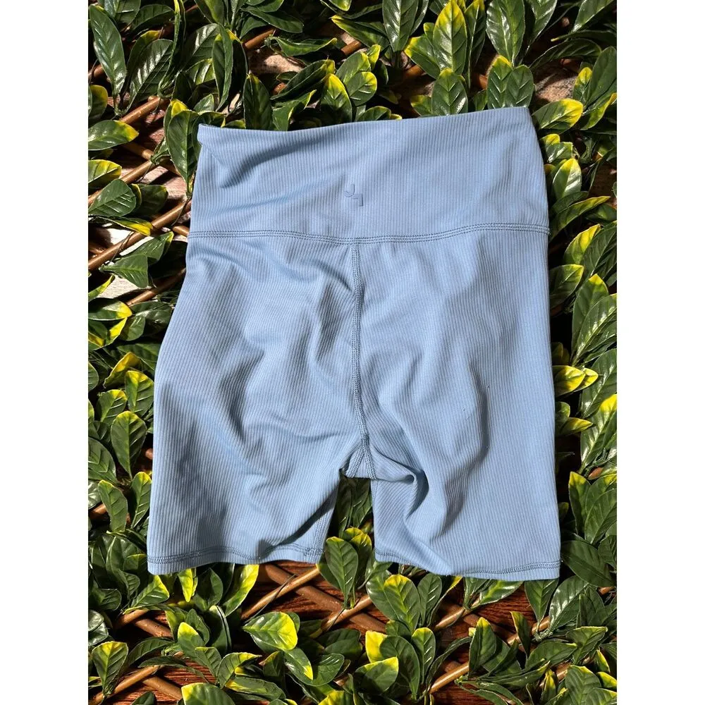 Joy Lab Blue Ribbed Blue Spandex Biker Shorts Size XS - Image 2