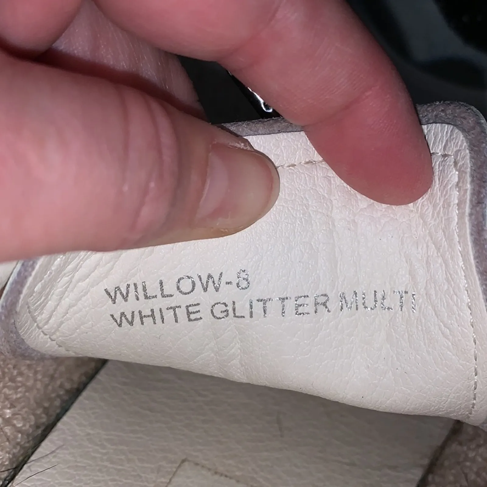 Vintage Havana Willow Sneaker In White Glitter Multi Sz 8 - Image 7