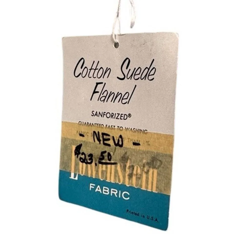 VTG Nightgown Medium Cotton Suede Flannel Sanforized Lowenstein Pajamas Night - Image 9