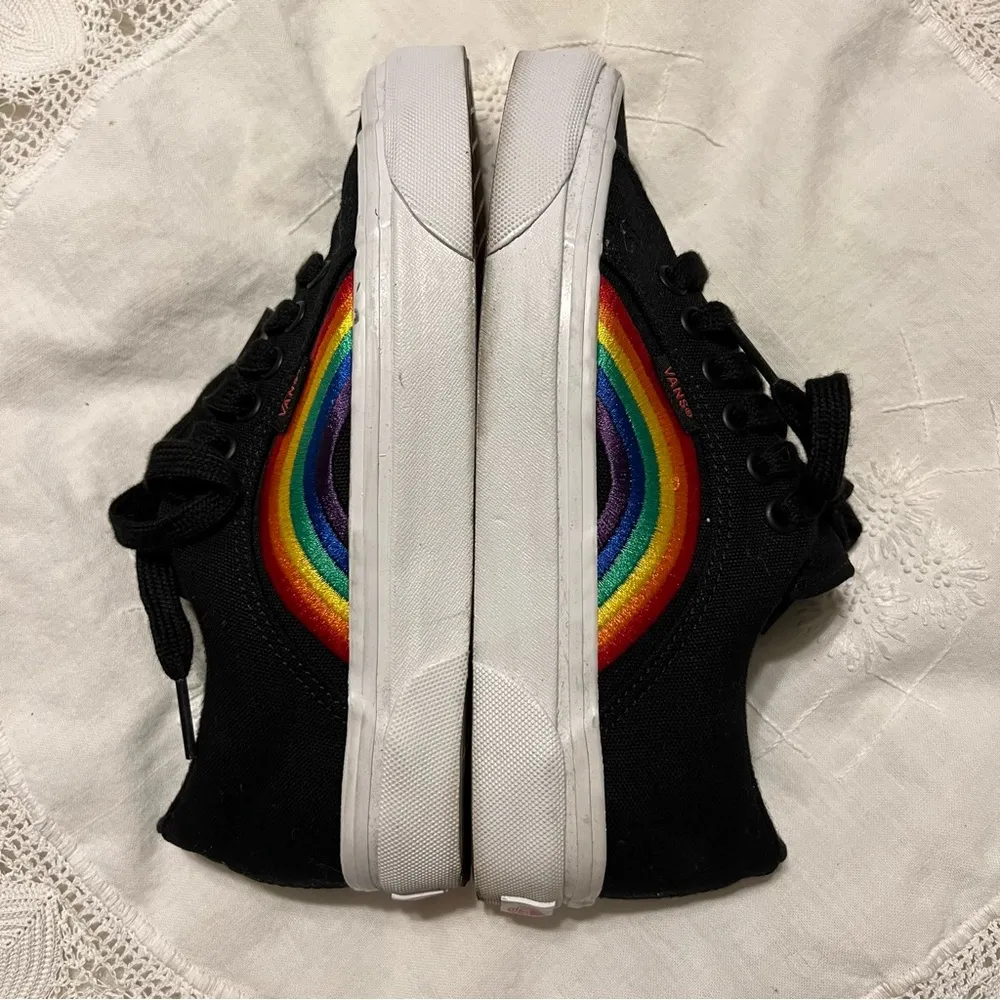 Vans Lampin 86 DX Anaheim Factory Rainbow Pride Black Sneakers Women’s 5.5 Men 4 - Image 8