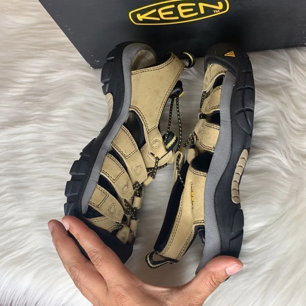 Keen Newport Leather Waterproof Hiking Water Sandal In Stone Nubuck Size 7 - Image 8