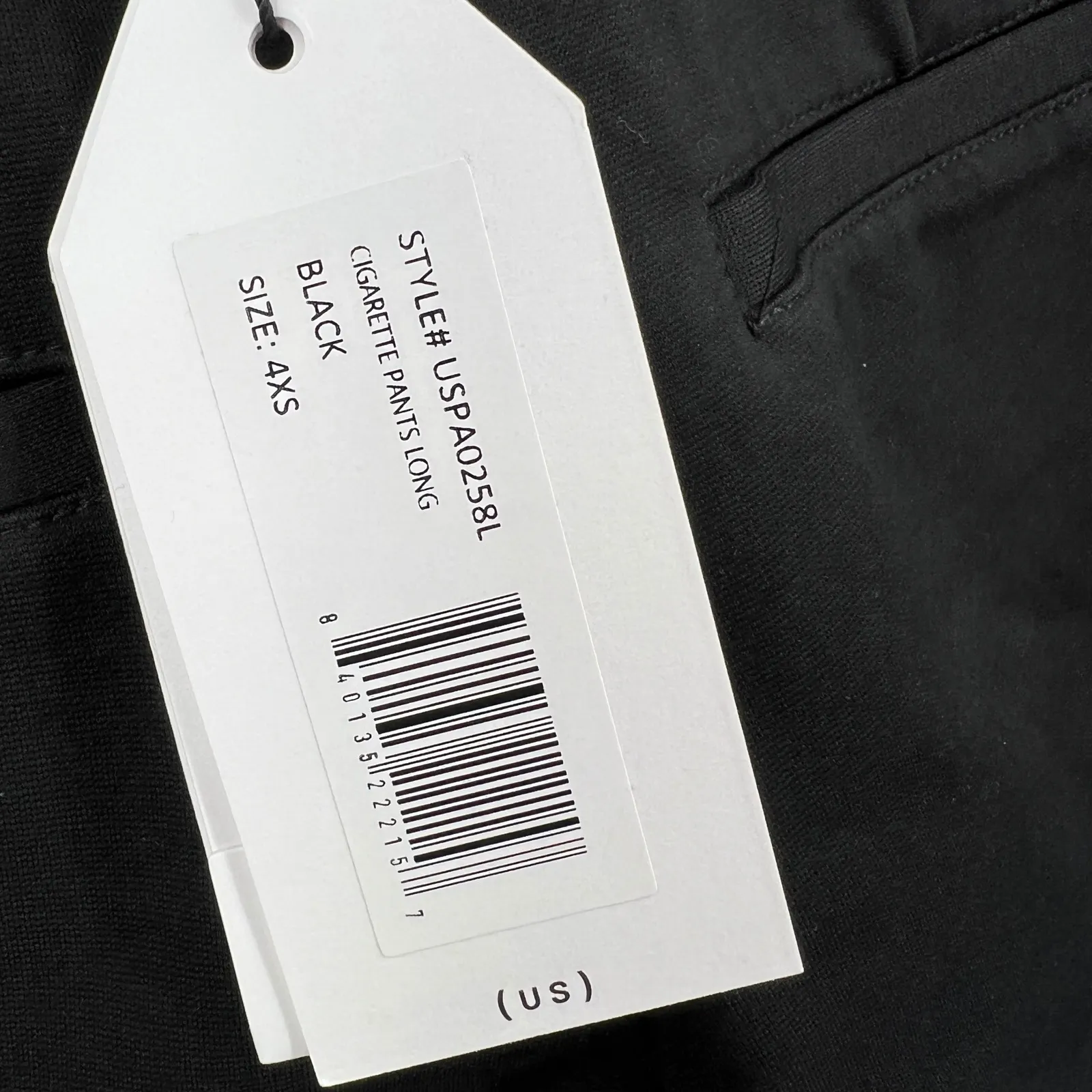 Universal Standard Black Cigarette Pant Trousers Office Size 4XS (00-0) Long New - Image 5