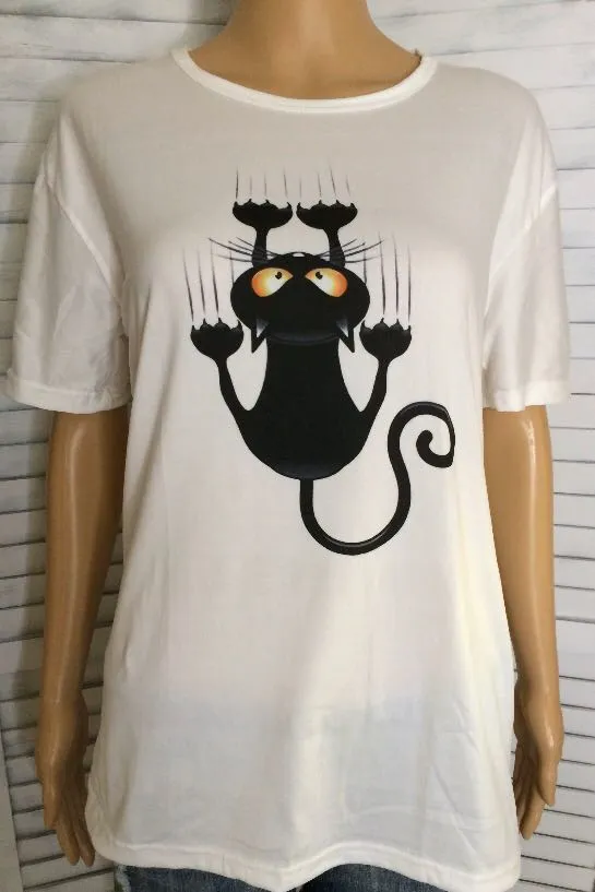 Cat Print T - Image 2