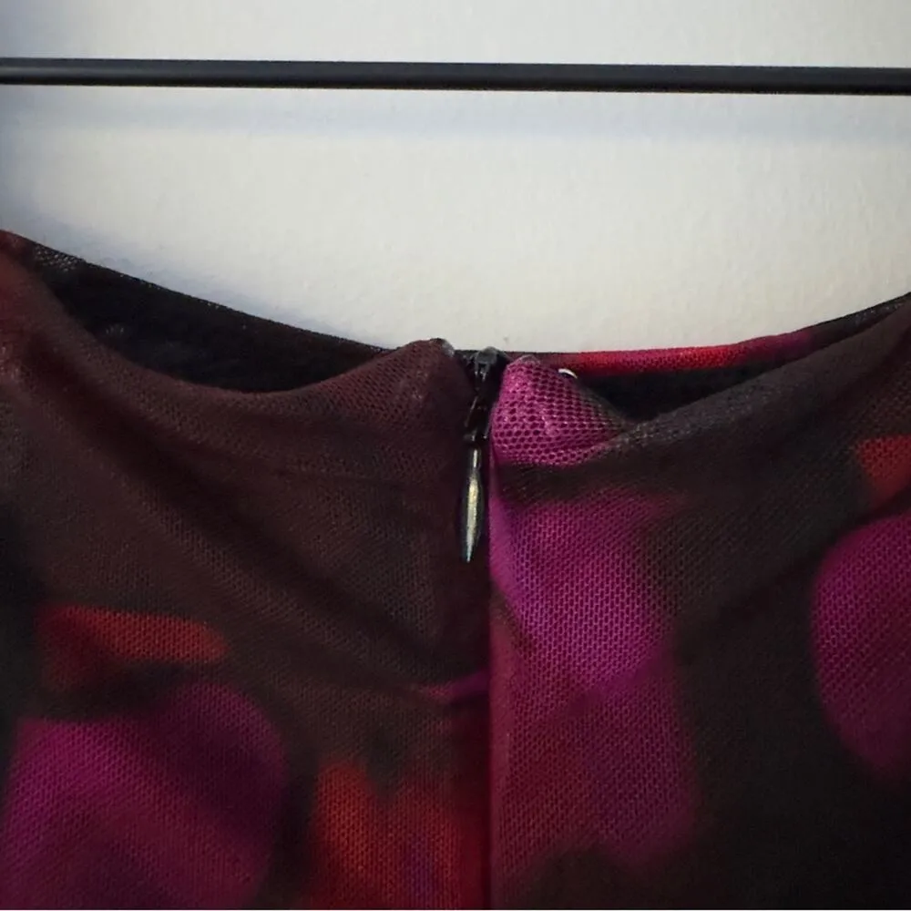 White Fox Mesh Slit Hem Front Mini Skirt Zipper Zip Up Back Stretch Sexy Short - Image 10