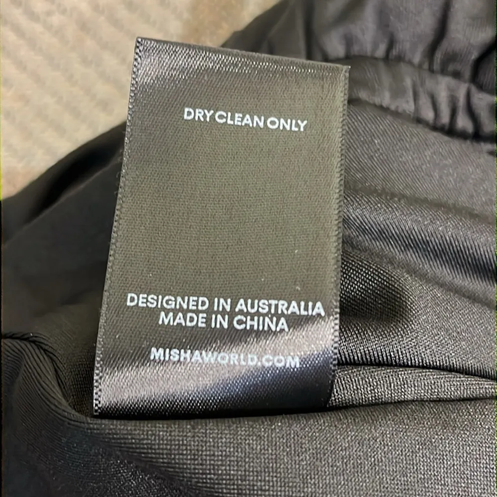 Misha Emer Blouson Jersey Black flare leg Jumpsuit Size 12 - Image 12