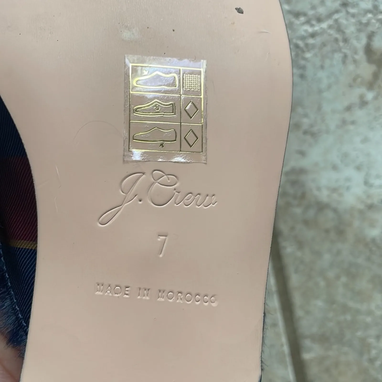 J. Crew Shoes Faux Fur Academy Penny Loafer Mule In Stripe - Image 10