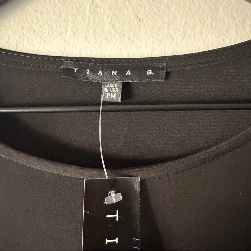 Vintage Tiana B Black Beaded Cuff Dress PM Petite Holiday Party Size undefined - Image 2