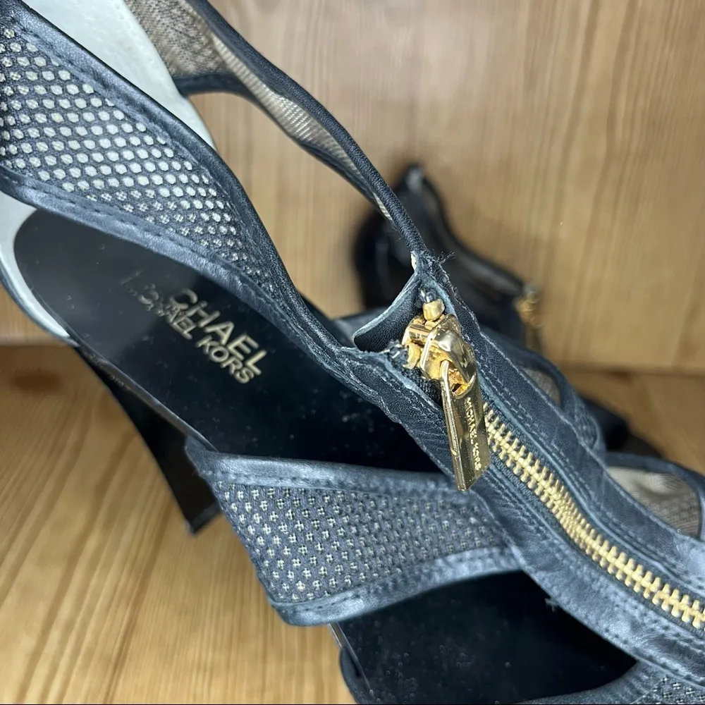 Michael Kors heeled sandal – color black - women’s size 9 M - Image 3