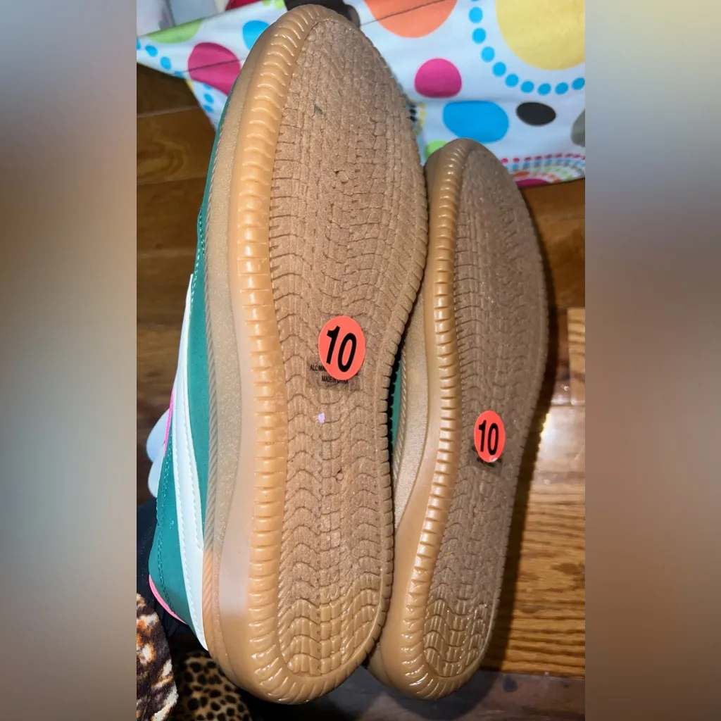 DOLCE VITA Sybela Low Top Lace Up Comfortable Sneaker Size 10 Green - Image 7