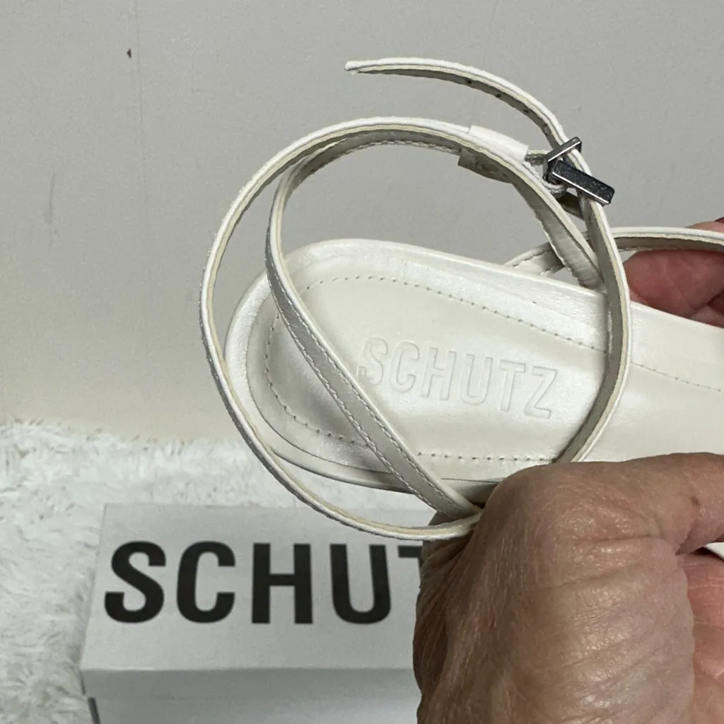 SCHUTZ Heloide Women's Ivory (Pearl) Strappy Heels - Image 2