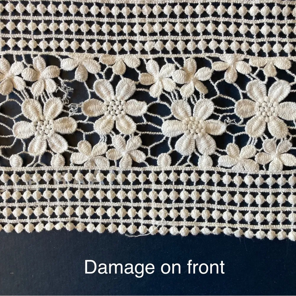 White Spaghetti Strap Maxi Dress with Lace Detail - Image 10