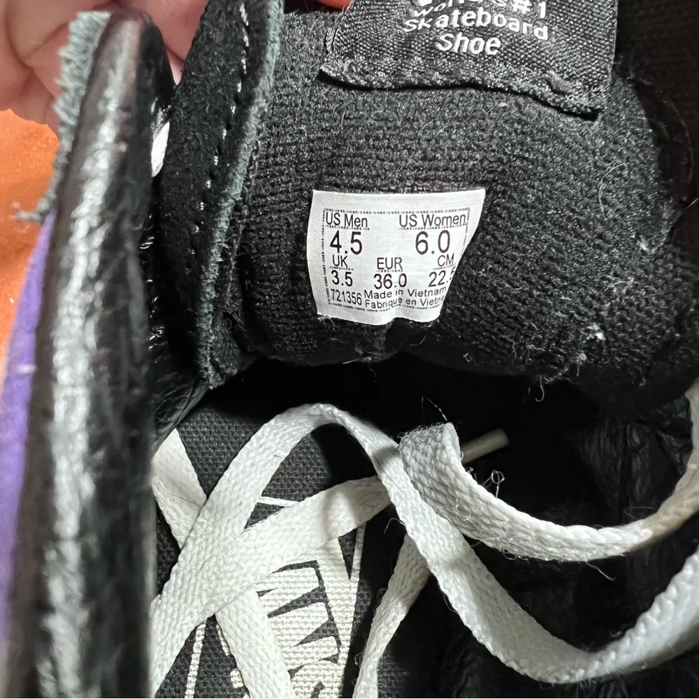 Vans Sk8 Hi Pop Camo Black Purple Gray Suede Shoes - Image 10