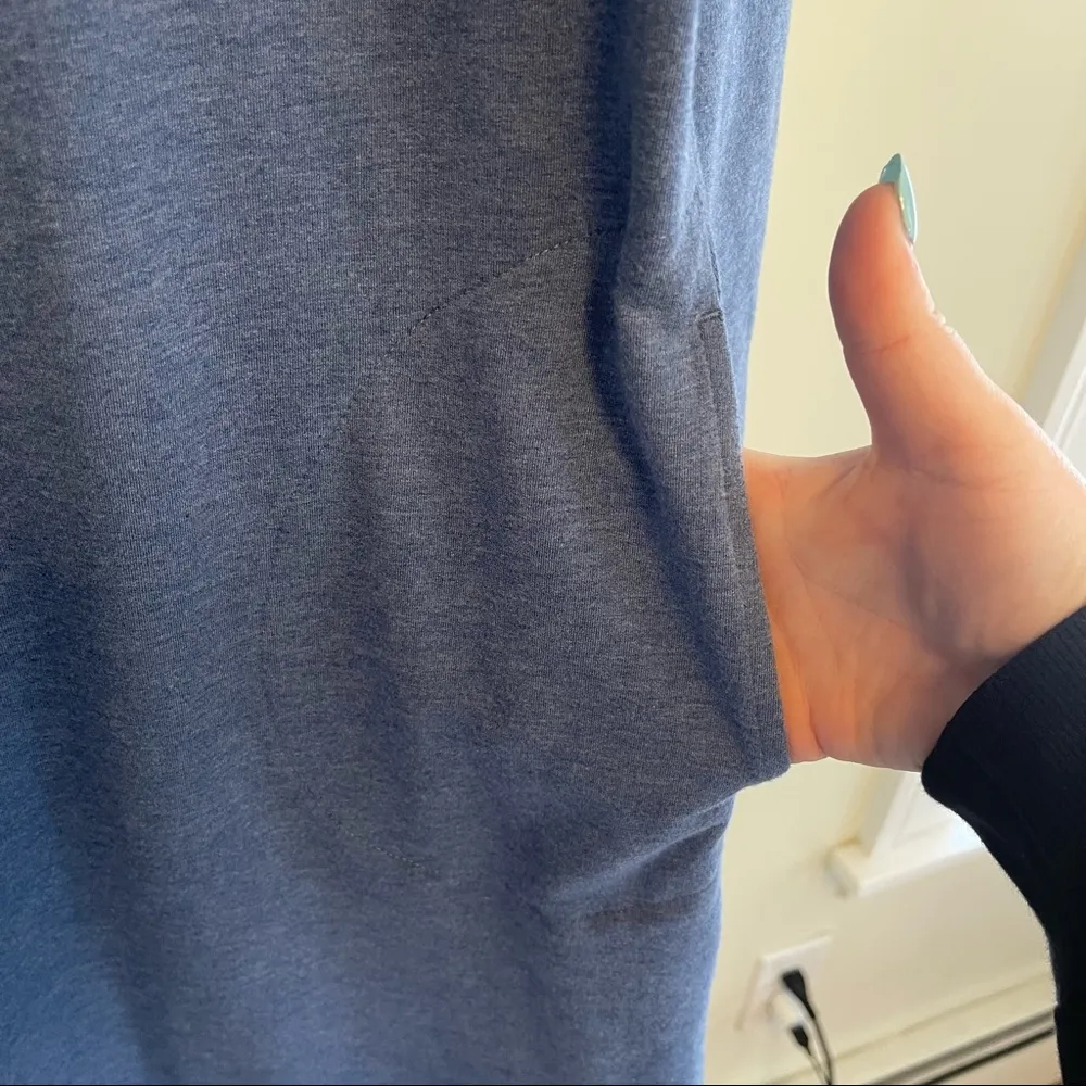 J. Jill Pure Jill Blue Long Sleeve Tunic Dress with Pockets Size Extra Small - Image 6