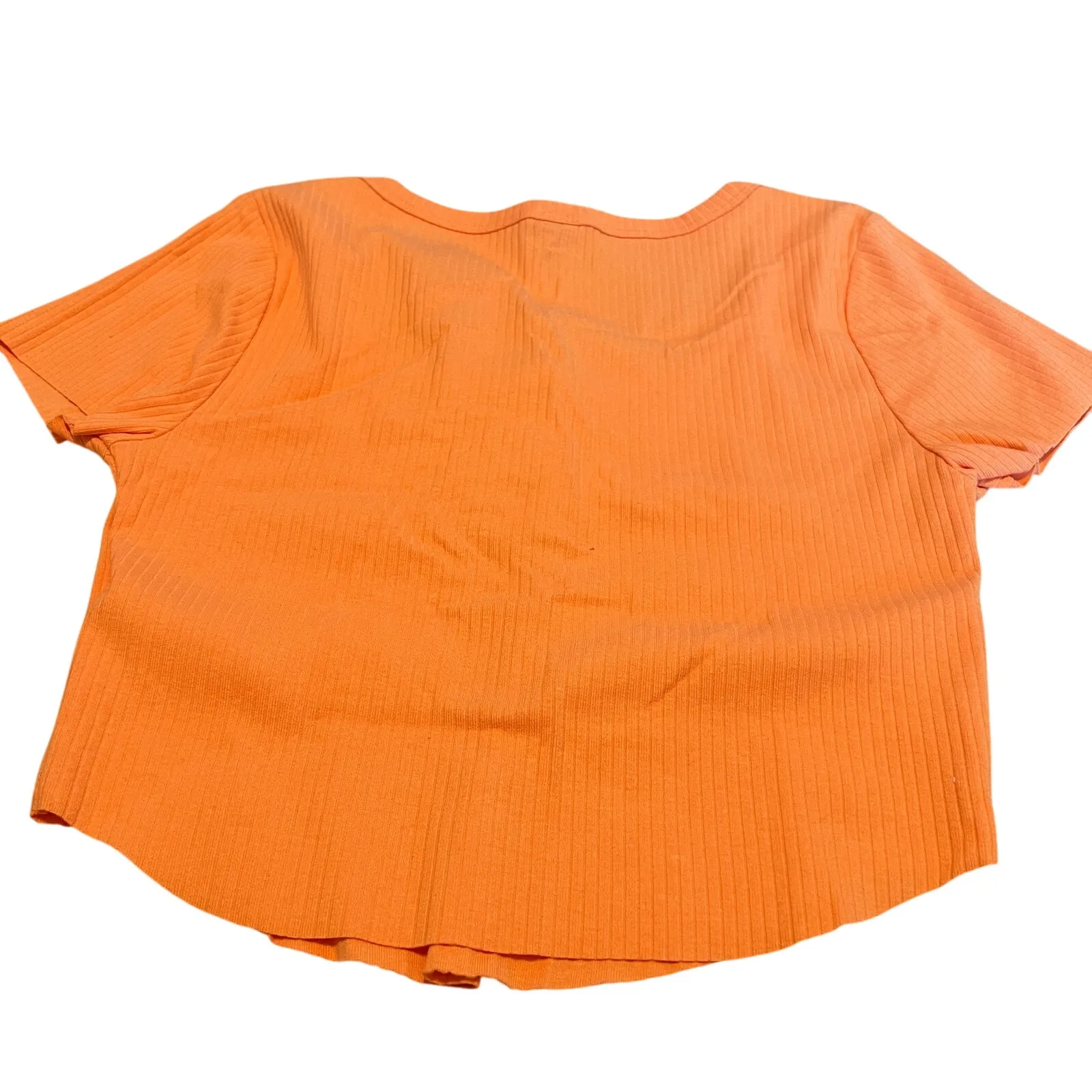 Wild Fable Women's Light Orange Short Sleeve Cropped T-Shirt - Medium - NWT - Image 6