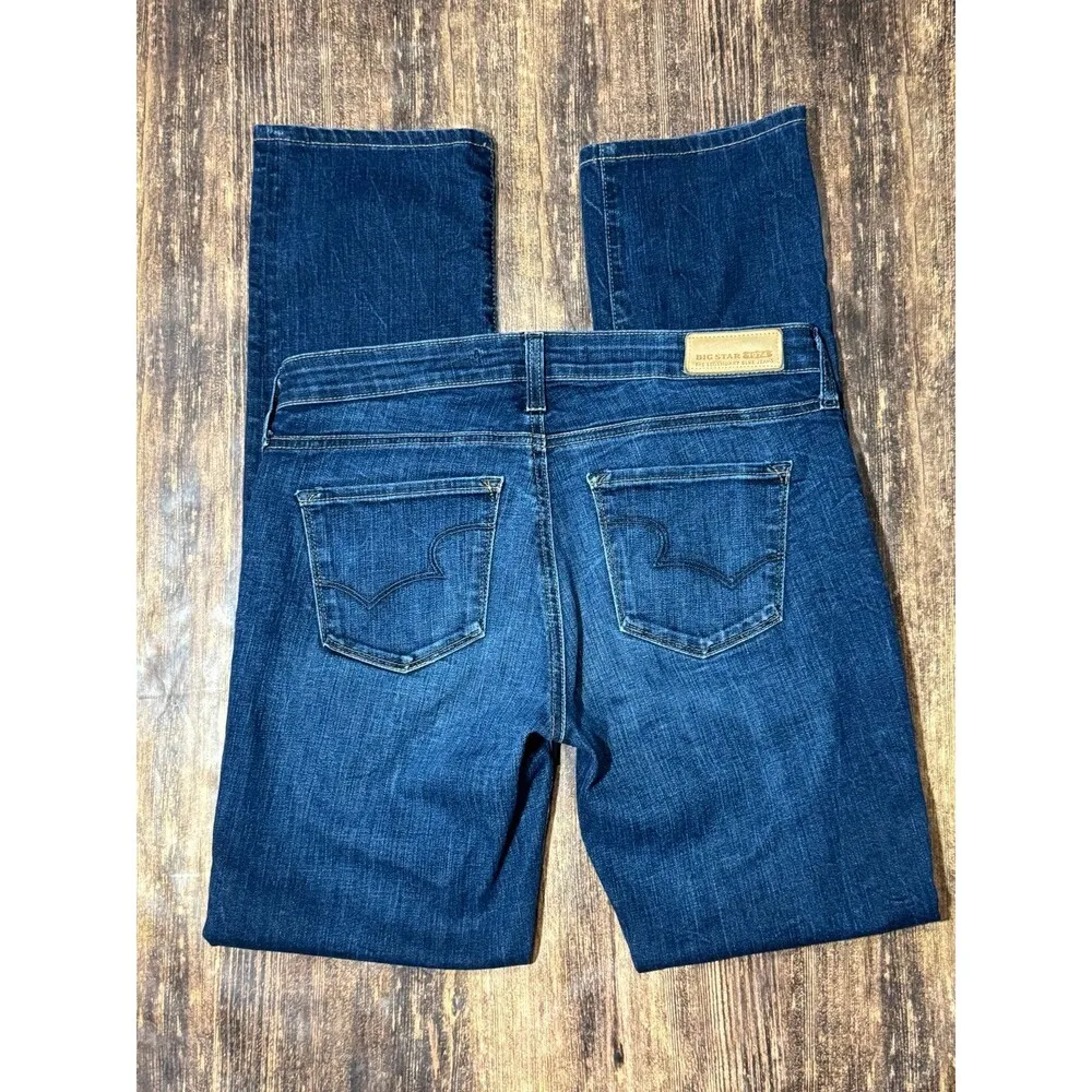 Big Star 27R Straight Leg Blue Denim Jeans - Image 5