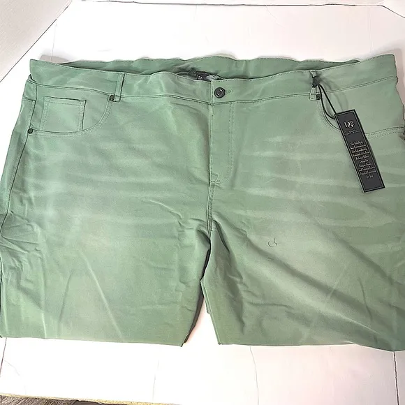 Diane Gilman Knit Flex STRETCH Skinny Jegging Jeans, Moss Green Size 5X NEW! - Image 2