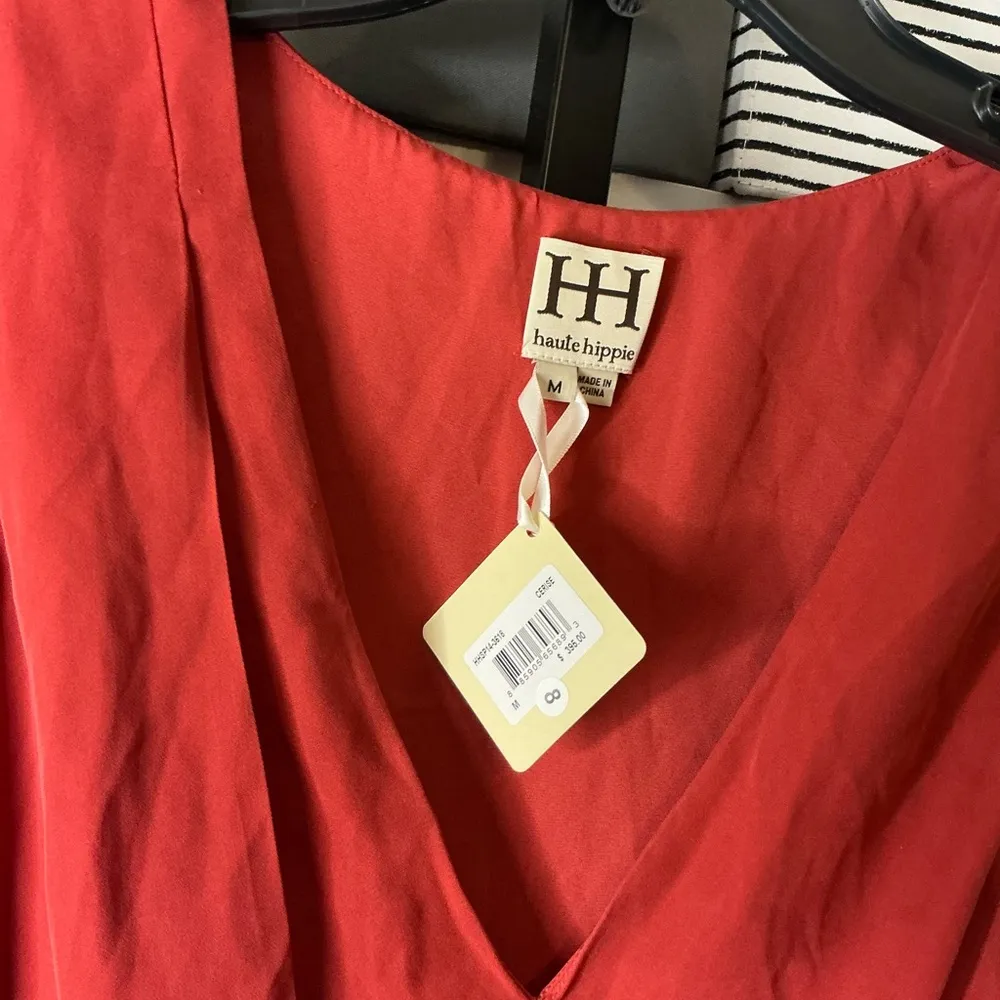 Haute Hippie Red Mini Dress - Image 4