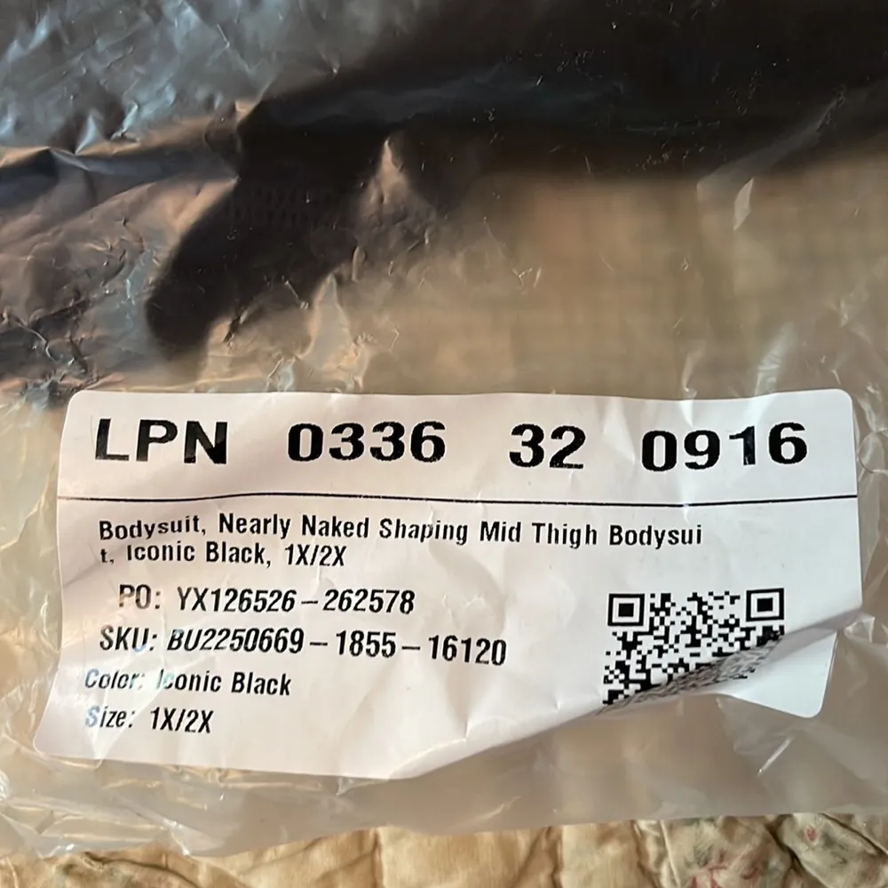 Fabletics Nearly Naked Shaping Mid Thigh Bodysuit in Black Size 1X 2X NWT - Image 7