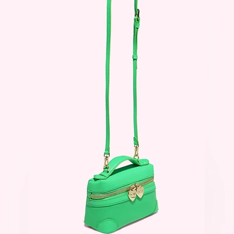 NWT Stoney Clover Lane Micro Top Handle Crossbody Bag Avocado Vibrant Green Mini - Image 4