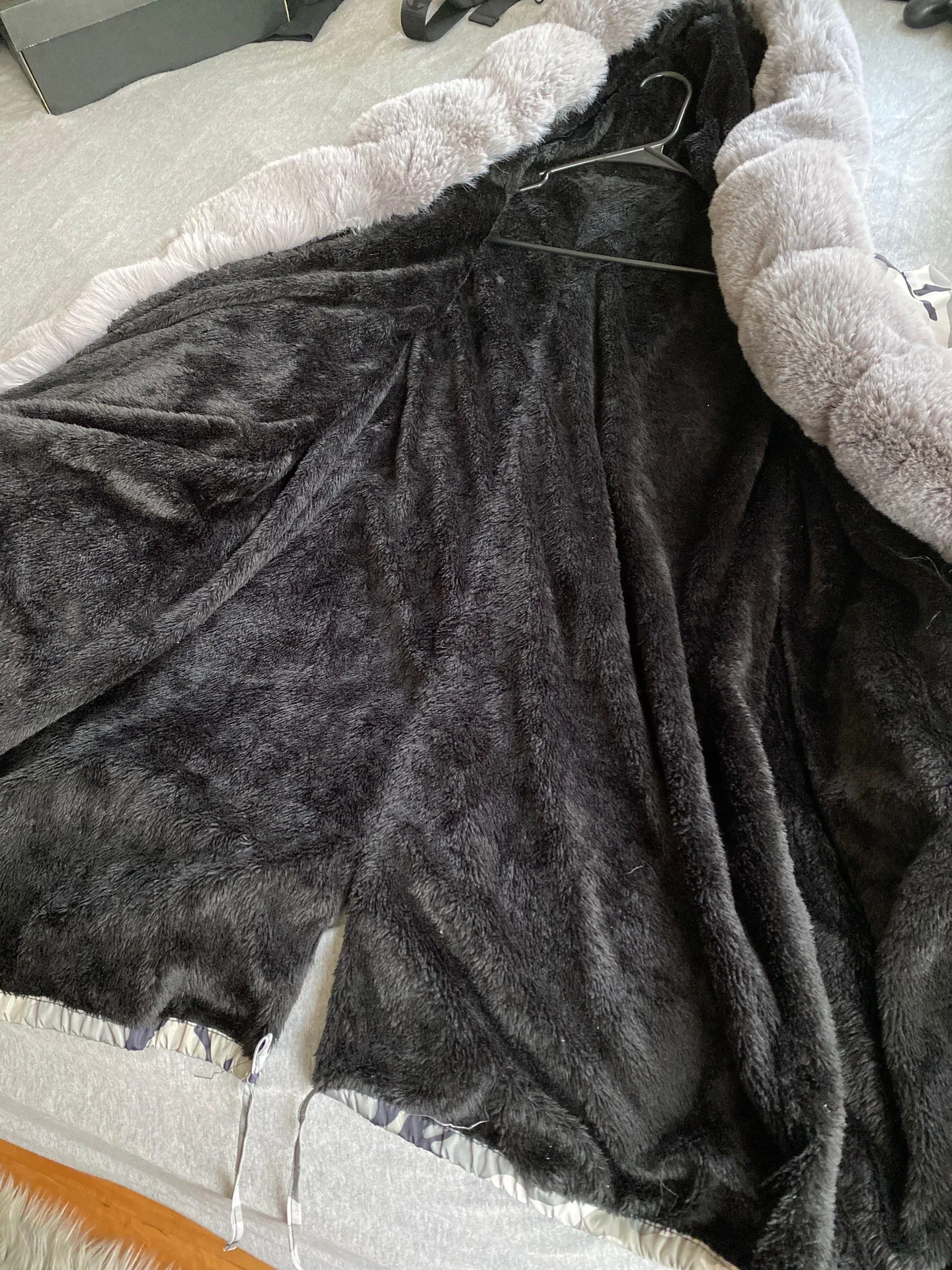 camo fur jacket Gray - Image 5