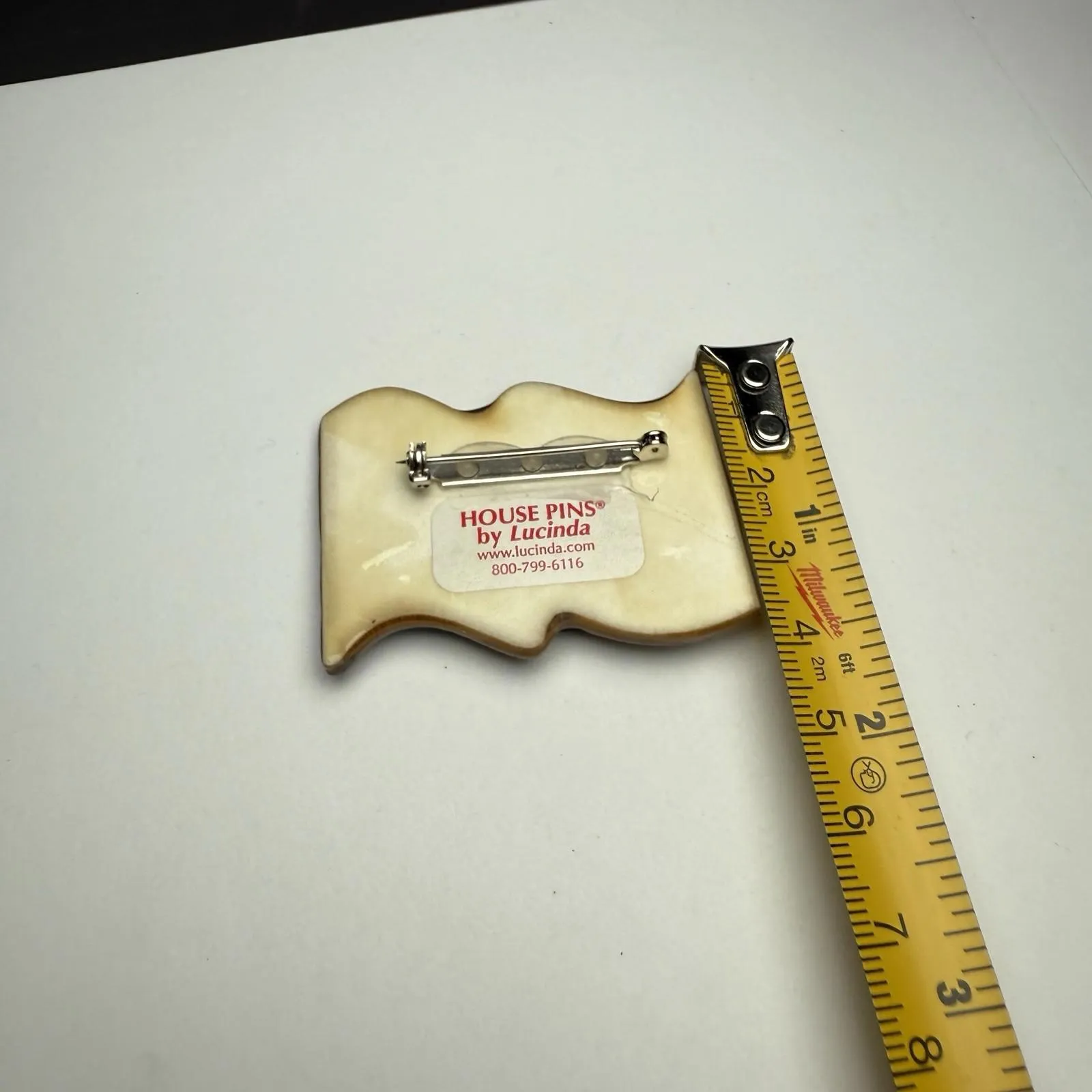 4th Of July Patriotic Theme Signed House Pins By Lucinda Brooch Pin Handcrafted - Image 8