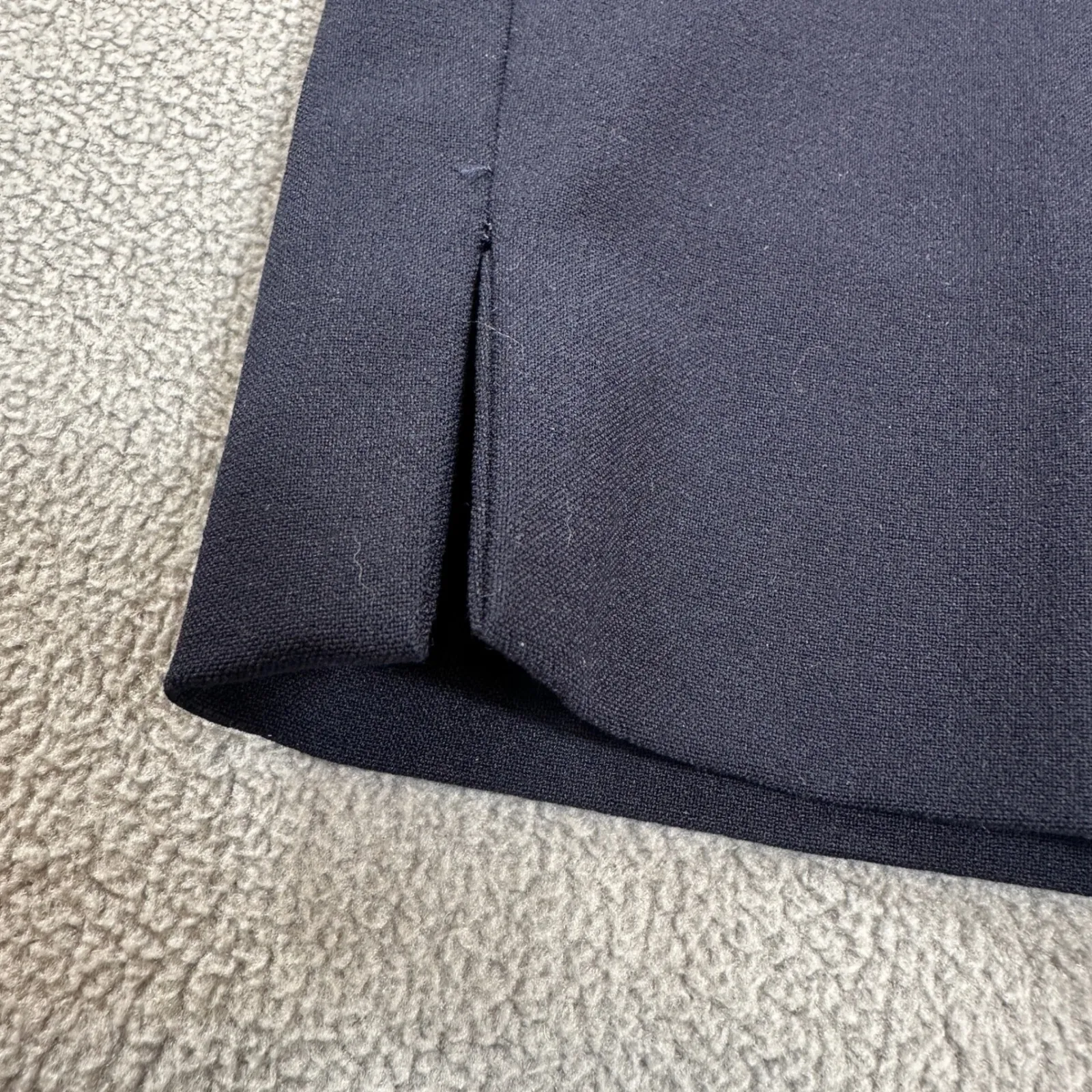 ZARA Woman Dress Pants 8 Navy Blue Straight Leg Slim Fit Tailored Office NWT - Image 6