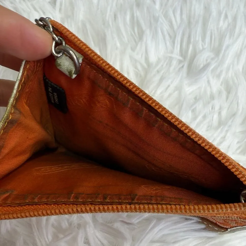 COACH  y2k Orange Coin Purse Card Holder - Image 5