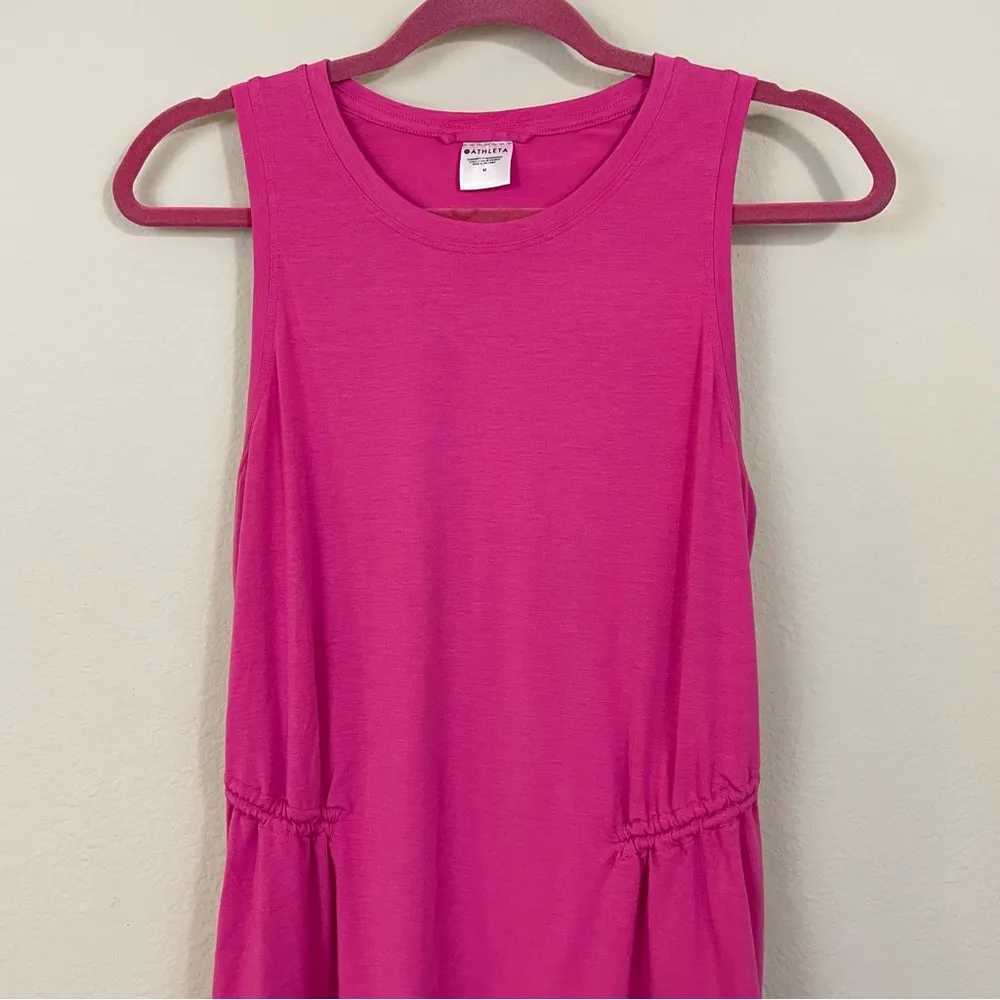 Athleta Pink Air Out Cinch Tank‎ Top Size Medium - Image 5