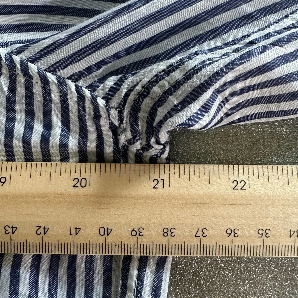 Thread & Supply Blue and White Striped Button - Image 9