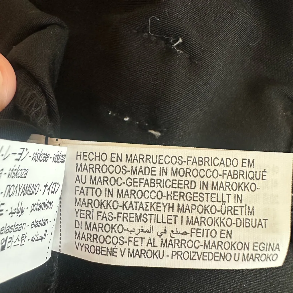 Zara Black Strapless Mini Dress Sz L Bow Detail Bodycon Minimalist Cocktail - Image 10