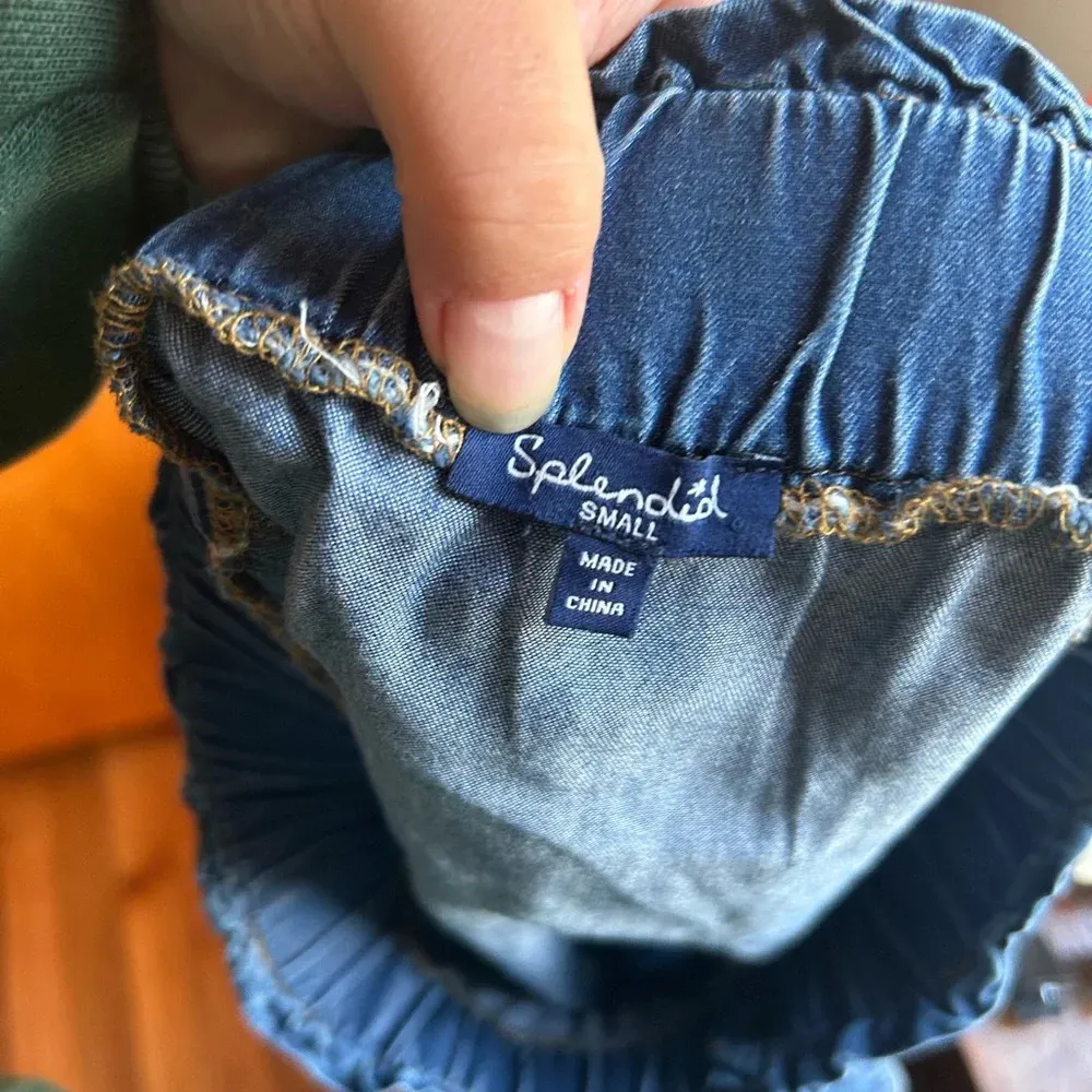 SPLENDID GROMMET DENIM SKIRT - Image 3