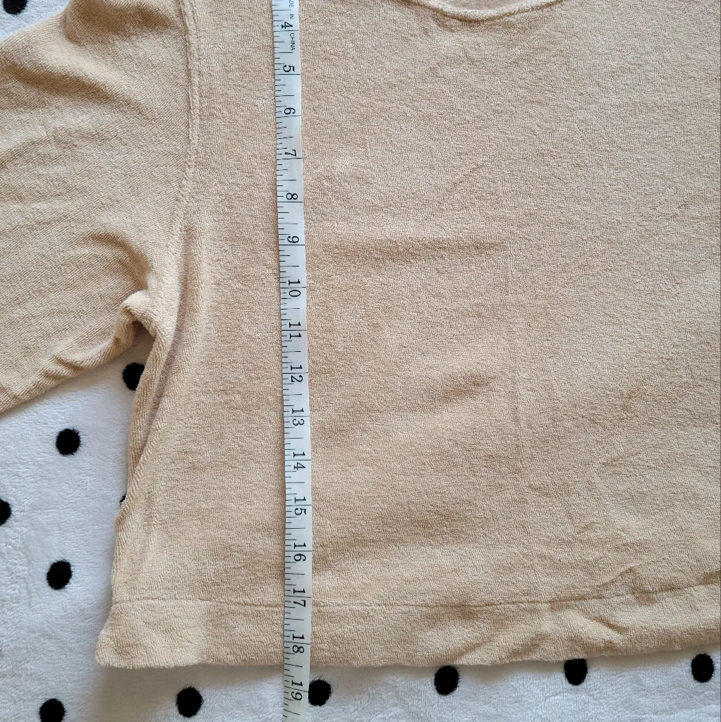 & Other Stories Terry boxy crewneck top and lounge shorts set - Image 11