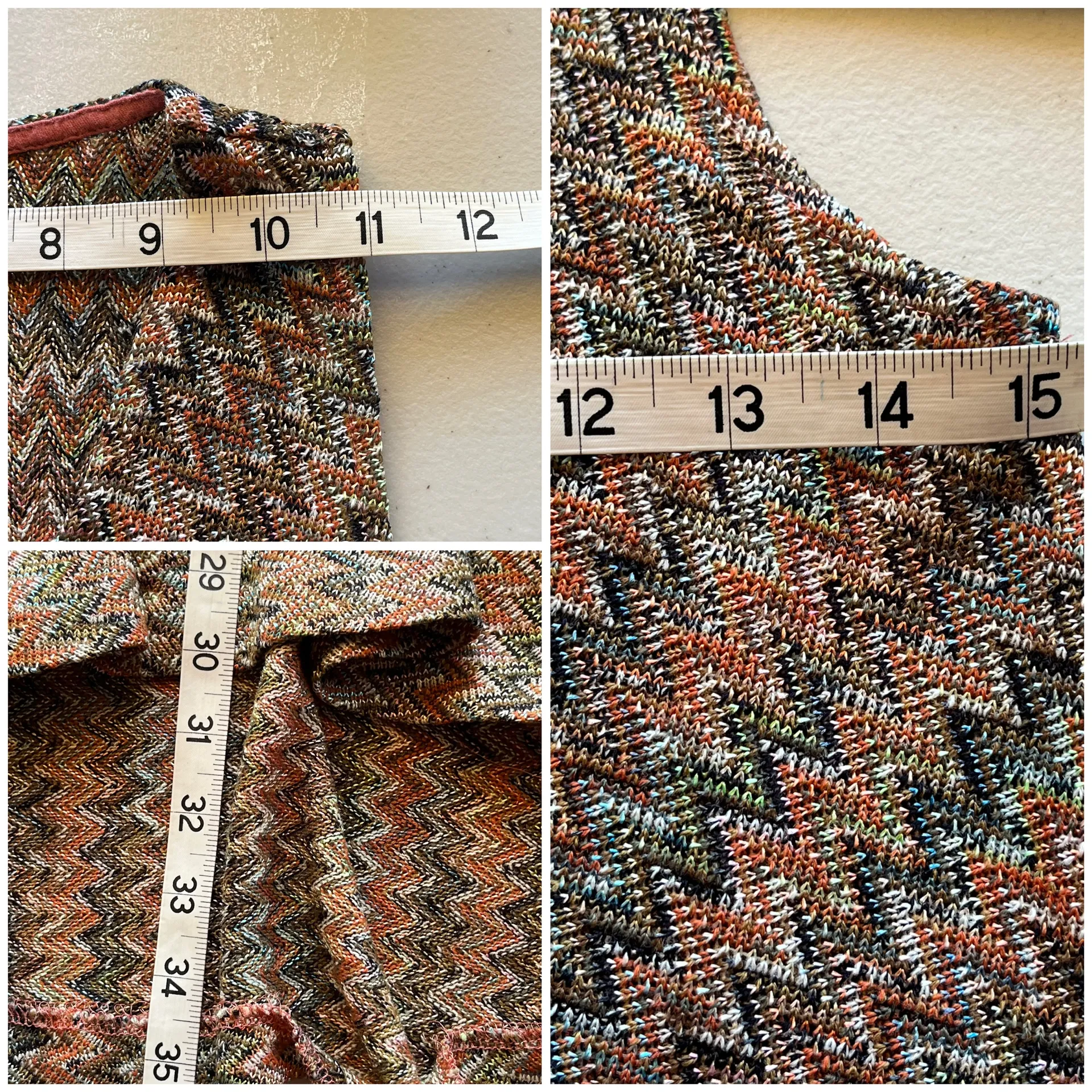 Anthropologie Westwater knit chevron dress pullover sleeveless swing dress - Image 8