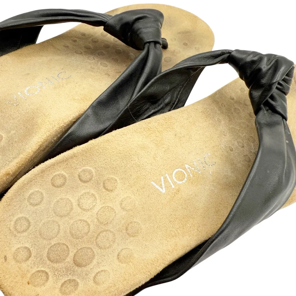 Vionic Rest Pippa Leather Knot Thong Sandals size 8.5 - Image 4